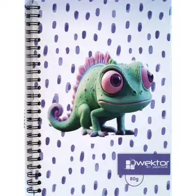 Kołozeszyt A5 50 kartek kratka Wektor Kids
