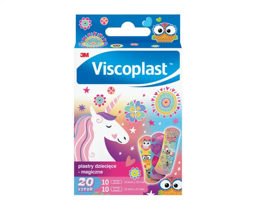 Plastry dziecięce Viscoplast Magiczne 20 sztuk