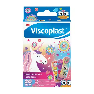 Plastry dziecięce Viscoplast Magiczne 20 sztuk