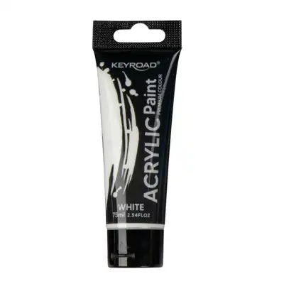 Farba akrylowa Keyroad 75ml biała