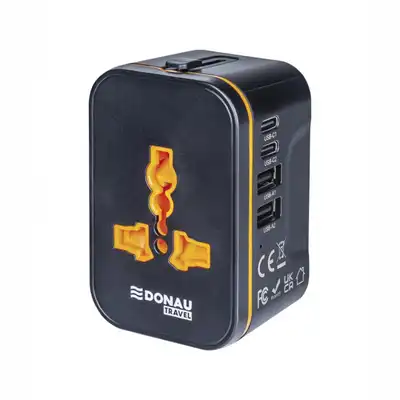 Adapter podróżny Donau Travel 205 czarny