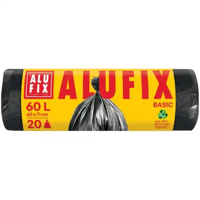 Worki na śmieci ALUFIX Economy HDPE 60 litrów