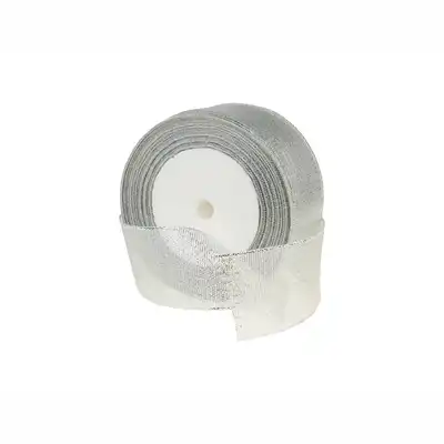 Wstążka metalizowana 6mmx22m srebrna