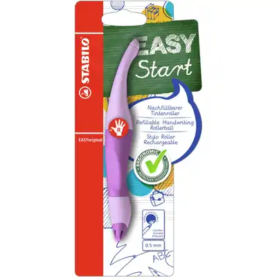 Pióro kulkowe Stabilo Ergon Easy Start dla praworęcznych liliowe