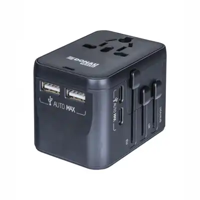 Adapter podróżny Donau Travel 521 czarny