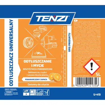 Preparat do usuwania tłuszczu Tenzi zapach pomarańczy 5l