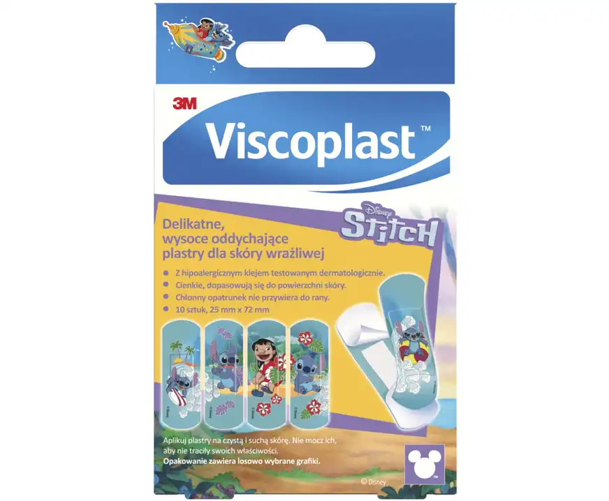 Plastry dziecięce Viscoplast Stitch 10 sztuk