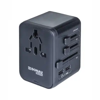 Adapter podróżny Donau Travel 521 czarny