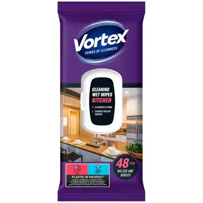 Chusteczki nawilżane do kuchni VORTEX 48 sztuk