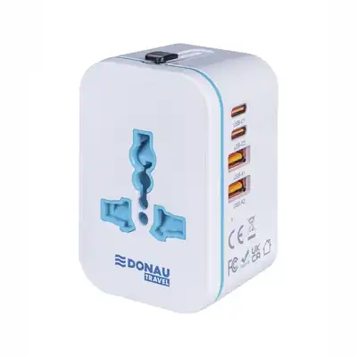 Adapter podróżny Donau Travel 205 biały