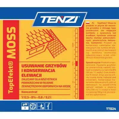 Preparat biobójczy do usuwania grzybów, mchów, glonów Tenzi Topefekt Moss 5l