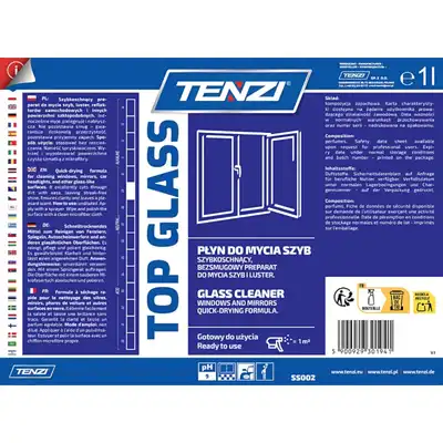 Płyn do mycia szyb i luster Tenzi Top Glass 1l