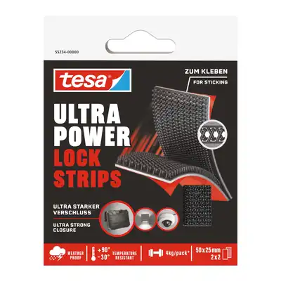 Rzep samoprzylepny Tesa Power Lock Velcro czarny