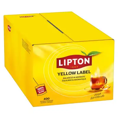 Herbata czarna Lipton Yellow Label 400 torebek