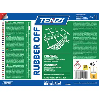 Koncentrat do usuwania śladów po gumie i oponach Tenzi Rubber Off 1l
