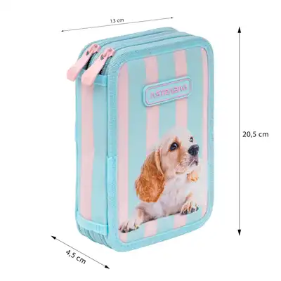 Piórnik podwójny z wyposażeniem Astrabag Puppy Line AC121