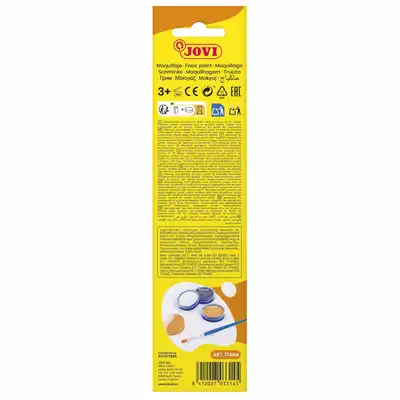 Farby do twarzy Jovi Animal z pędzelkiem i gąbką 3x8ml