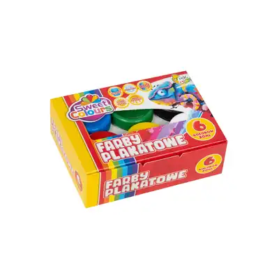 Farby plakatowe Sweet Colours 6 kolorów 20ml
