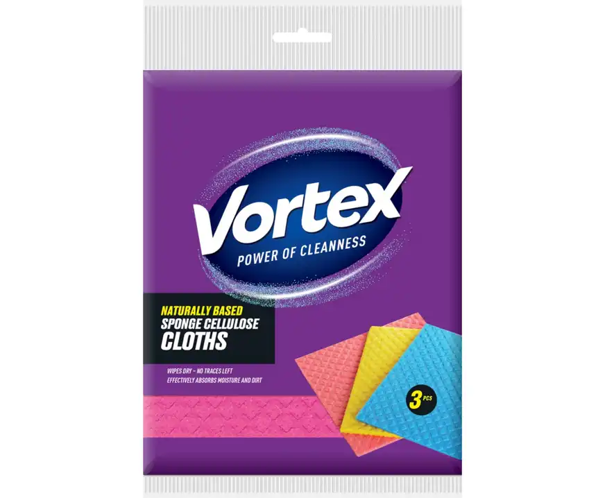 Ściereczki gąbkowe Vortex 3 sztuki