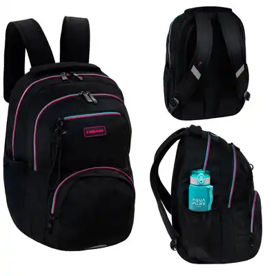 Plecak szkolny Head Black Pink Mint AB200