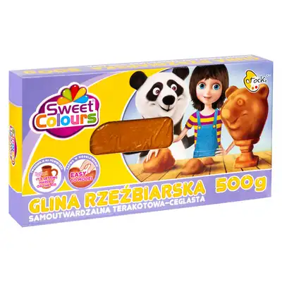 Glina rzeżbiarska samoutwardzalna Sweet Colours terakota 500g