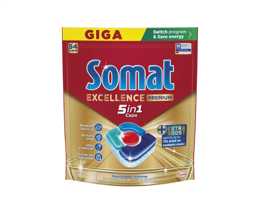 Kapsułki do zmywarki Somat Excellence Premium 5w1 54 sztuki