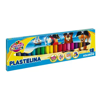 Plastelina Sweet Colours 18 kolorów