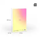 Zeszyt klejony Milan A4 linia 48 kartek Sunset żółty