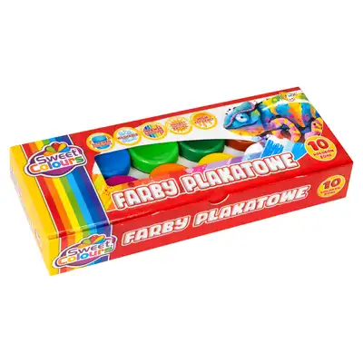 Farby plakatowe Sweet Colours 10 kolorów 20ml