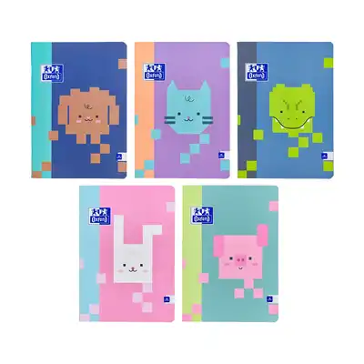 Zeszyt Oxford A5 16 kartek kratka Zoo Blocks