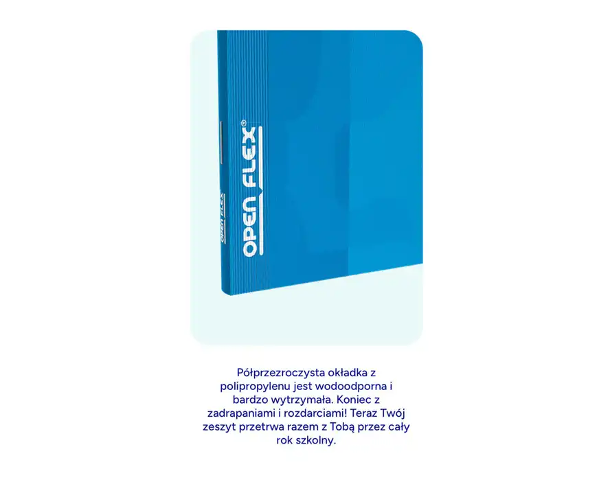 Zeszyt Oxford A5 60 kartek kratka PP Openflex