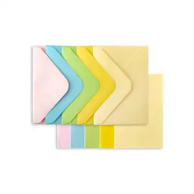 Zestaw pastelowy karnet i koperta 70 x100mm Argo
