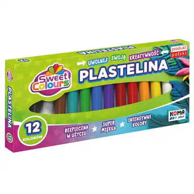 Plastelina Sweet Colours 12 kolorów