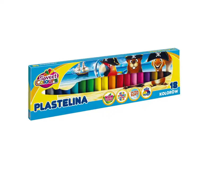 Plastelina Sweet Colours 18 kolorów