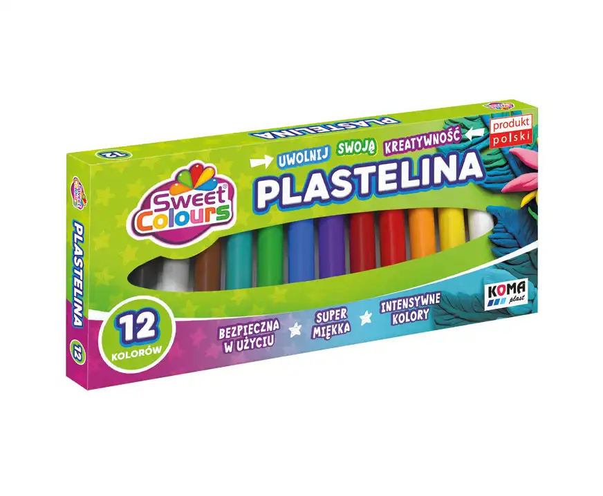 Plastelina Sweet Colours 12 kolorów