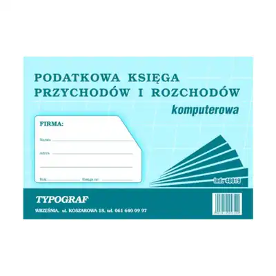 Podatkowa księga przychodów i rozchodów - komputerowa
