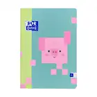 Zeszyt Oxford A5 16 kartek linia podwójna kolorowa Zoo Blocks