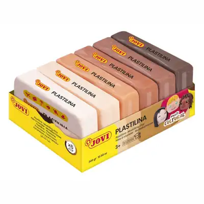 Plastelina Jovi kolory wielokulturowe 6x50g