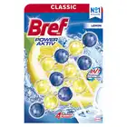 Kulki myjąco-zapachowe do toalet Bref Power Aktiv Lemon 3x50g
