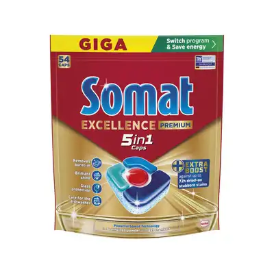 Kapsułki do zmywarki Somat Excellence Premium 5w1 54 sztuki