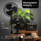 Wentylator stojący Mesko 40cm czarny