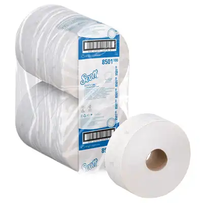 Papier toaletowy Jumbo Scott Essential 2-warstwowy 6 rolek x 1053 listki