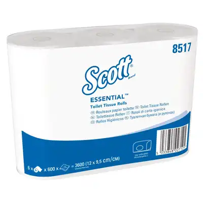 Papier toaletowy Scott Essential 2-warstwowy 6 rolek x 600 listków
