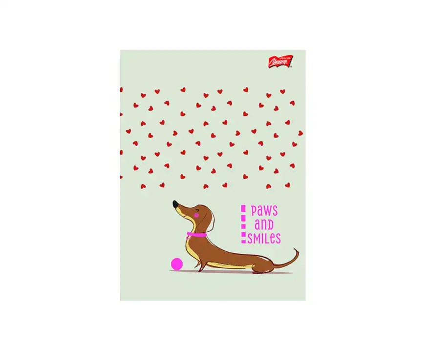 Zeszyt A5 32 kartki w kratkę Lovely Dachshund