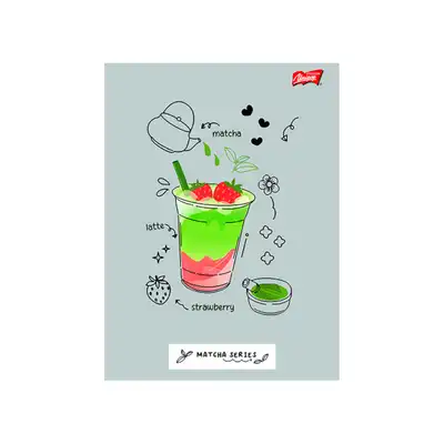 Zeszyt A5 32 kartki w kratkę Matcha Mood