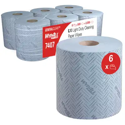 Ręcznik papierowy Wypall L10 General Clean 1-warstwowy 6 rolek x 500 listków