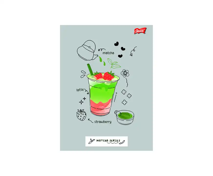 Zeszyt A5 32 kartki w kratkę Matcha Mood