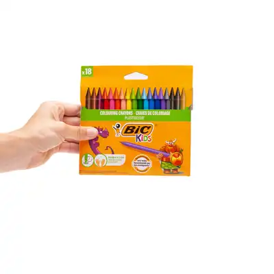 Kredki świecowe Bic Kids Plastidecor 18 kolorów