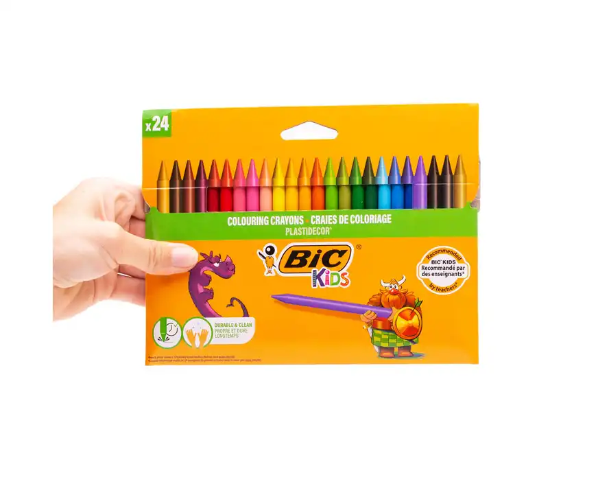 Kredki świecowe Bic Kids Plastidecor 24 kolory