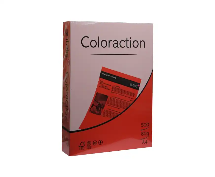 Papier ksero kolorowy A4 160g Chile koralowy Coloraction